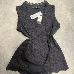 Karl Lagerfeld Black Lace Dress